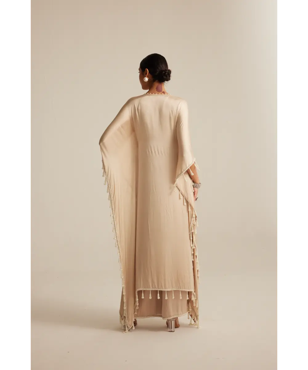 VVANI VATS- Light Beige Kaftaan Set